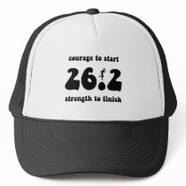 Inspirational marathon hat