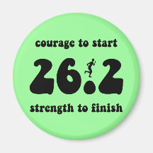 Inspirational marathon magnets
