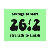 Inspirational marathon postcards