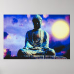 Inspirational Meditating Buddha Print