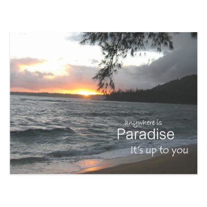 Inspirational Paradise Post Card