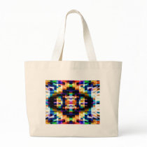 Inspirational Patterns - Rainbow Diamonds V2 Canvas Bags