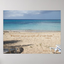 Inspirational Photo with Quote Confucius Print
