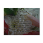 Inspirational Poem Post Card