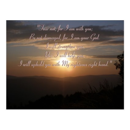 Inspirational Postcard - Isaiah 41;10