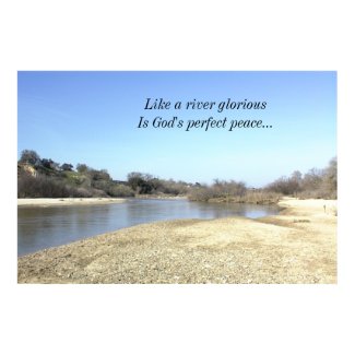 Inspirational Poster, Salinas River, God's peace print