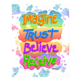 Inspirational Posters - Imagine Trust Believe print