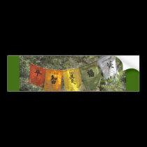 Inspirational Prayer Flags bumper stickers