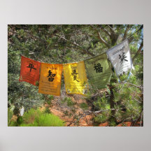Inspirational Prayer Flags Poster