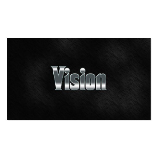 Inspirational Professional Business Card Vision (front side)