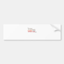Inspirational quote bumper sticker