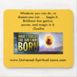 Inspirational Quote Goethe yellow mug Mousepads Inspirational Quote Goethe yellow mug Mousepads