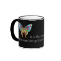 Inspirational Quote Mug with Butterfly. mug