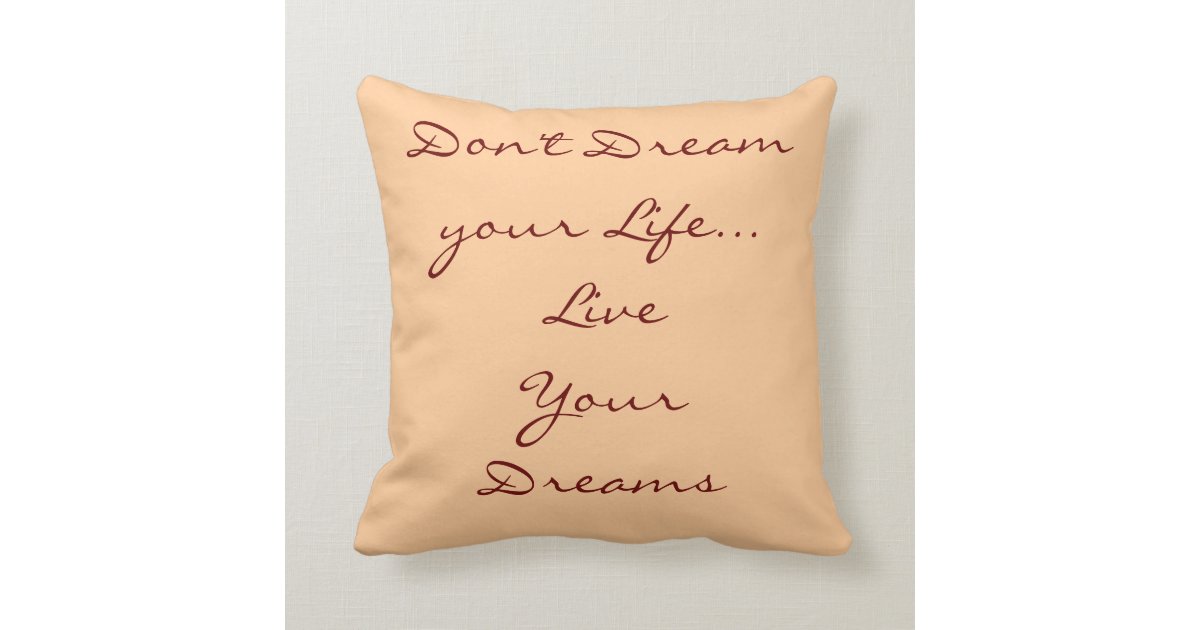 Inspirational Quote Pillow | Zazzle