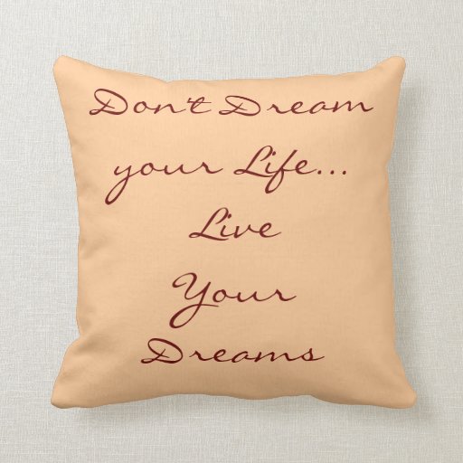 Inspirational Quote Pillow | Zazzle