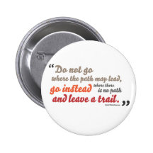 Inspirational quote pinback button