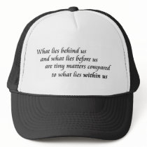 Inspirational quote unique retail product line mesh hat
