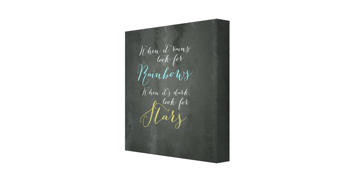 Inspirational Quote Wall Canvas Zazzle