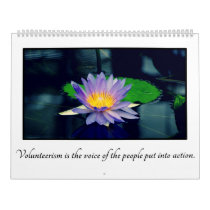 Inspirational Quotes for Volunteers Customizable Calendar