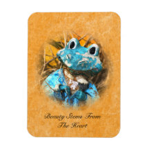 Inspirational Quotes You Are Beautiful Frog Prince Flexible Magnets