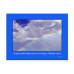 Inspirational Rainbow postcard