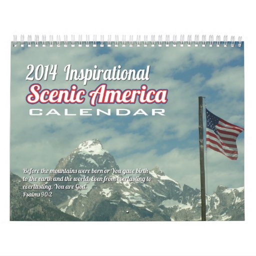 Inspirational Scenic America Calendar Zazzle