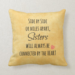 Inspirational Sister Quote Pillow