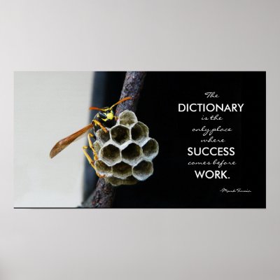 Motivational Work Posters on Inspirational Success And Work Poster From Zazzle Com