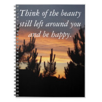 Inspirational Sunset Notebook notebooks