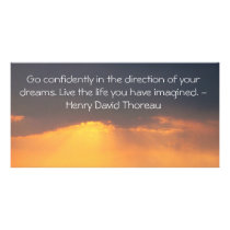 Inspirational Thoreau Quote photo cards by spiritcircle Inspirational Thoreau Quote photo cards