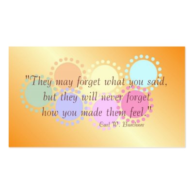 Inspirational Wallet Size Card Business Cards by Kardz4U