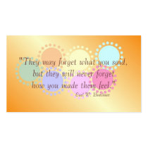 Inspirational Wallet Size Card business cards
