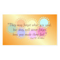 Inspirational Wallet Size Card business cards by Kardz4U Inspirational Wallet Size Card business cards