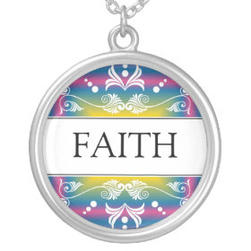 Inspirational Word - FAITH Pendant necklace