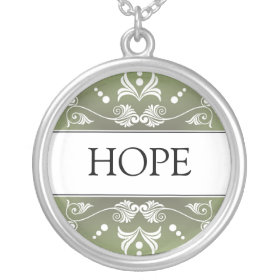 Inspirational Word - HOPE Pendant necklace