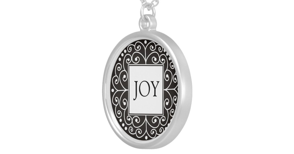 Inspirational Word JOY Pendant Zazzle