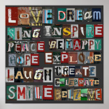 Inspirational Words Poster