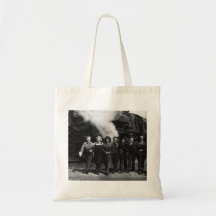 Inspirational World War I Women Railroad Workers Canvas Bags