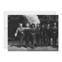 Inspirational World War I Women Railroad Workers Invite