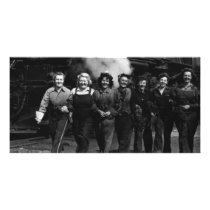 Inspirational World War I Women Railroad Workers Photo Greeting Card