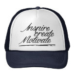 Inspire, create, motivate trucker hat