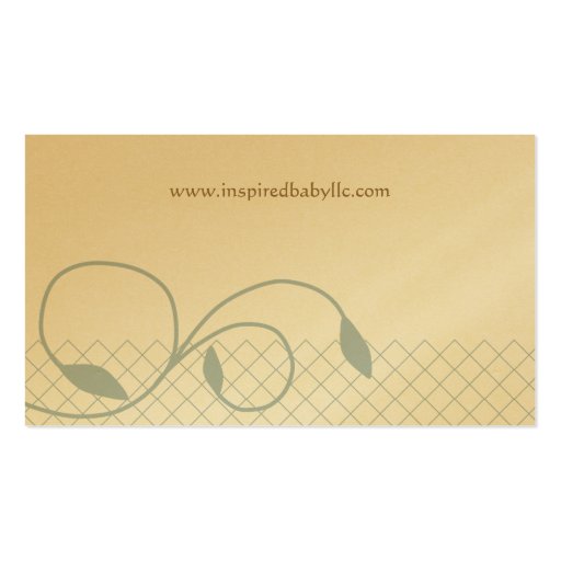 Inspired Baby Business Cards (back side)