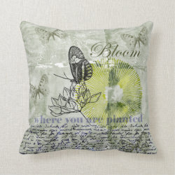 Inspired Butterfly Bloom Pillow