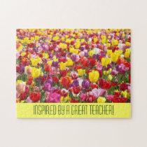 Inspired by a Great Teacher puzzles Tulip Flowers