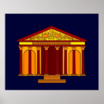 Inspired by l'église de la Madeleine Posters