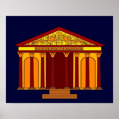 Inspired by l'église de la Madeleine Poster by lonvig