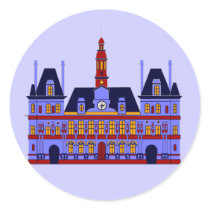 Inspired by l'Hôtel de Ville (the City Hall), Pari stickers