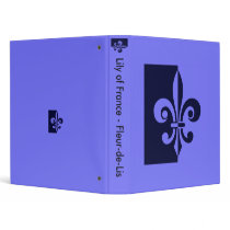 Inspired by Lily of France (Fleur-de-Lis) Binder
