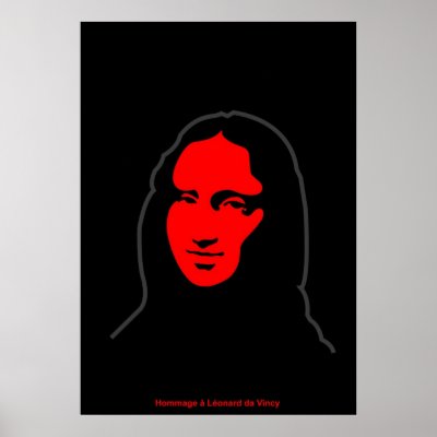 Inspired by Mona Lisa, Hommage à Léonardo da Vincy Print by lonvig