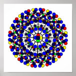 Inspired by South Rose Window, Notre-Dame de Paris Poster